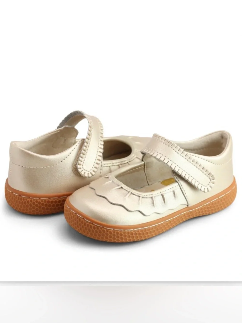 Livie & Luca Kids Mary Jane Shoes in Metallic Gold - Picture 4 of 12